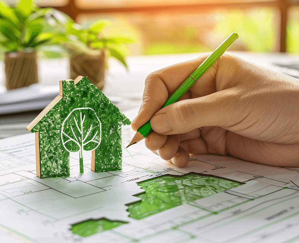 01-Header-Haus-Pflanze-Hand-Interessensgemeinschaft-Nachhaltigkeit-Energie-Bauwesen
