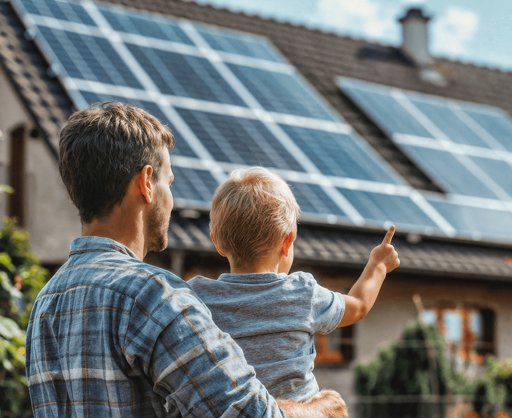 02-Mann-Kind-Neubau-Interessensgemeinschaft-Nachhaltigkeit-Energie-Bauwesen